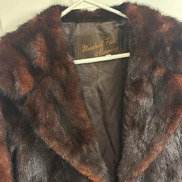 Vintage Marshall Fields Fur Coat - Picture 3 of 4